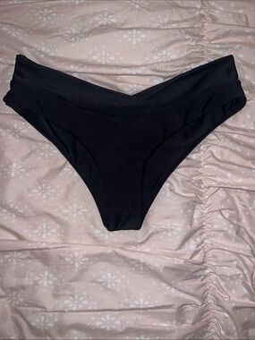 Black V-Waist Bikini Bottom - Women Intimates